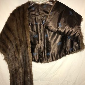 VINTAGE MINK FUR STOLE - marks furs